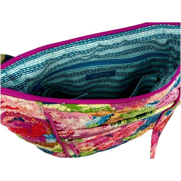 Vera Bradley Iconic Hipster Crossbody Bag Floral Quilted Cotton Superbloom NWOT - Picture 8 of 16